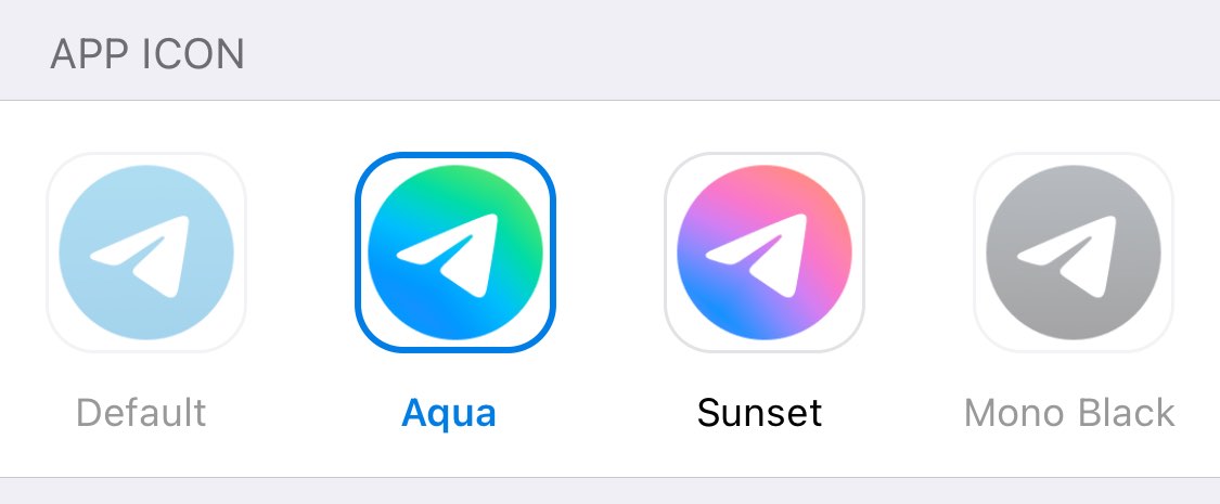 Dua ikon aplikasi baru di iOS