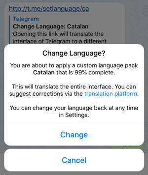 Applying a custom language